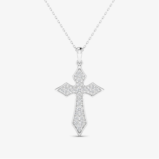 Cross Religious Gold Pendant Necklace