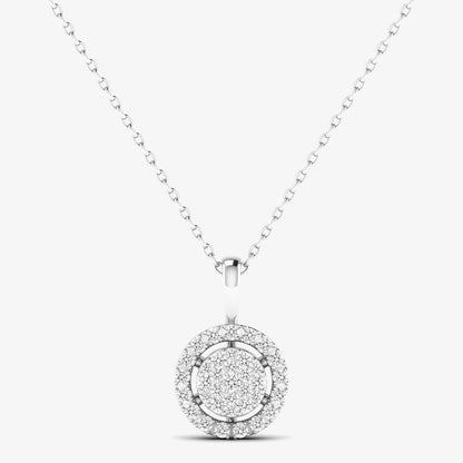 Round Elegant Diamond Pendant