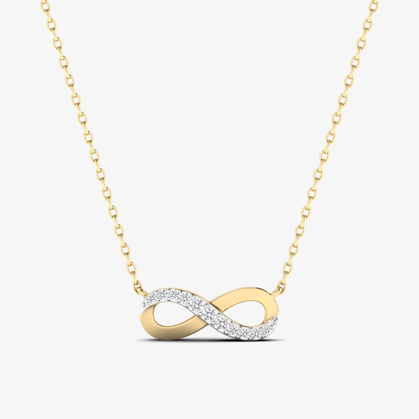 Minimalist Infinity Diamond Pendant