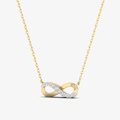 Minimalist Infinity Diamond Pendant