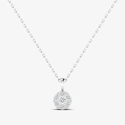 14K Casual Dainty Diamond Pendant