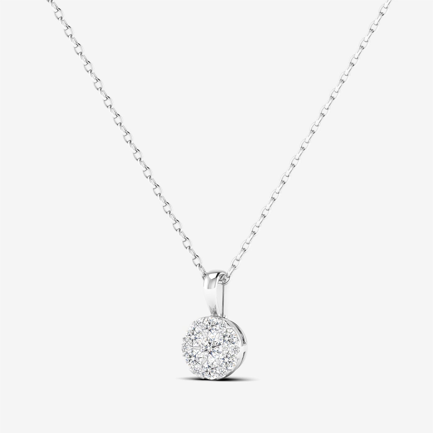 14K Casual Dainty Diamond Pendant