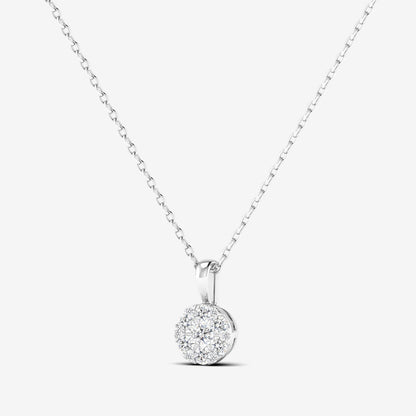 14K Casual Dainty Diamond Pendant