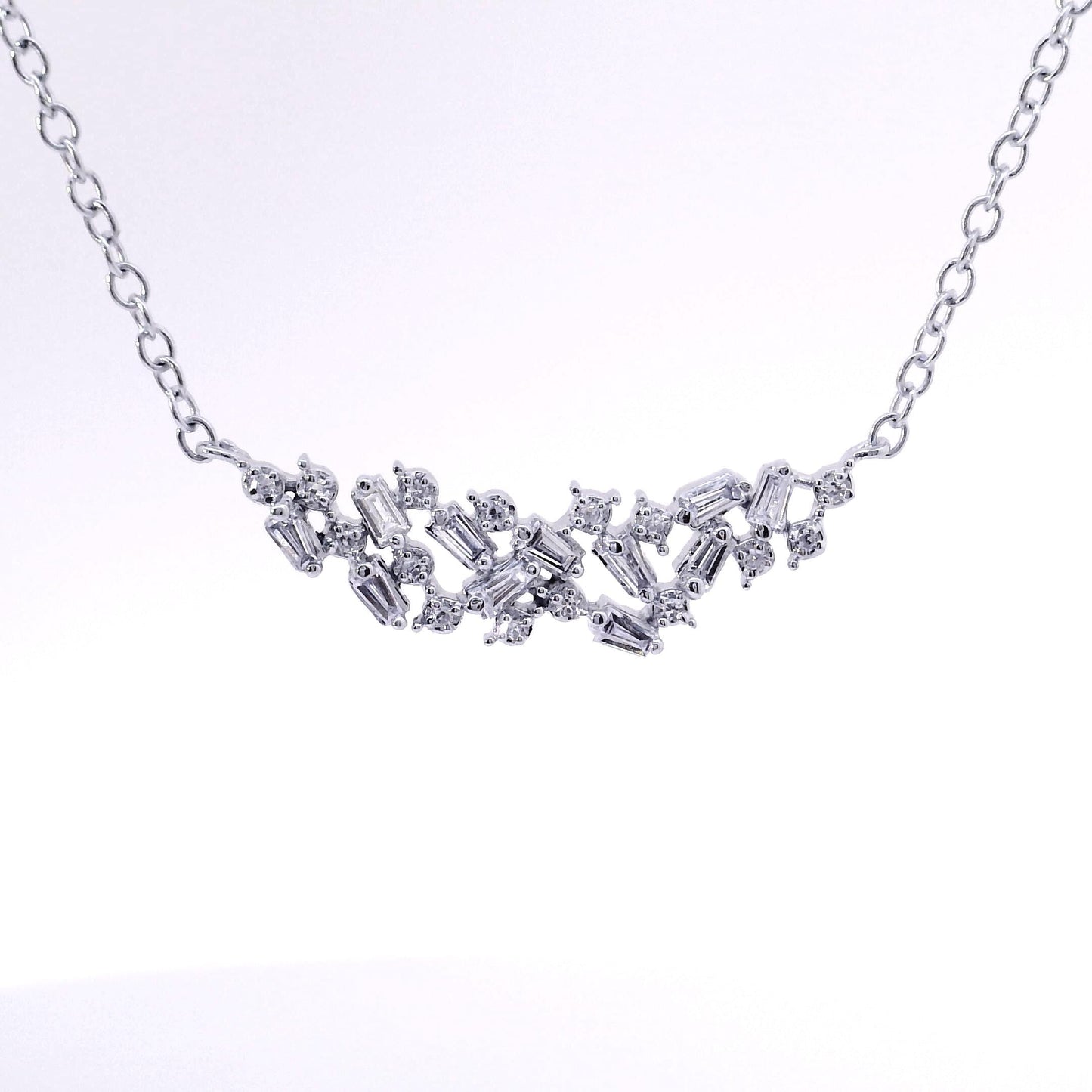 Baguette Diamond Necklace