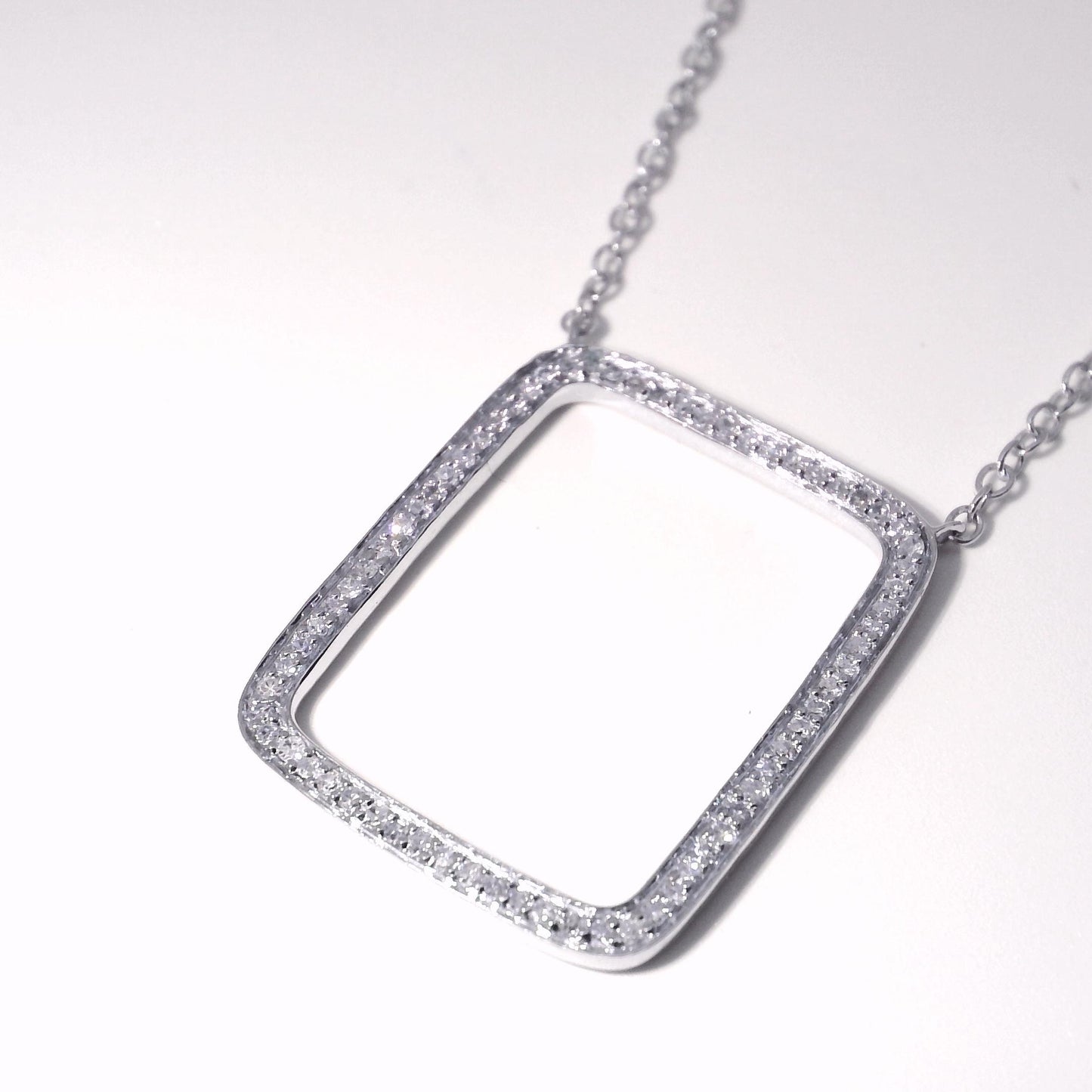 Classic Square Diamond Necklace