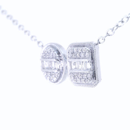 Oval Square Flirting Necklet