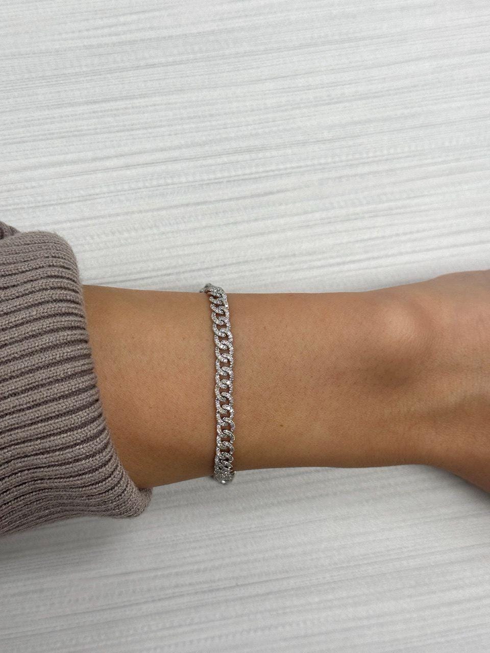 Unisex Cuban Diamond Bracelet