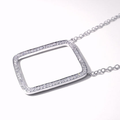 Classic Square Diamond Necklace