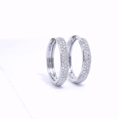 Diamond Hoop Earring