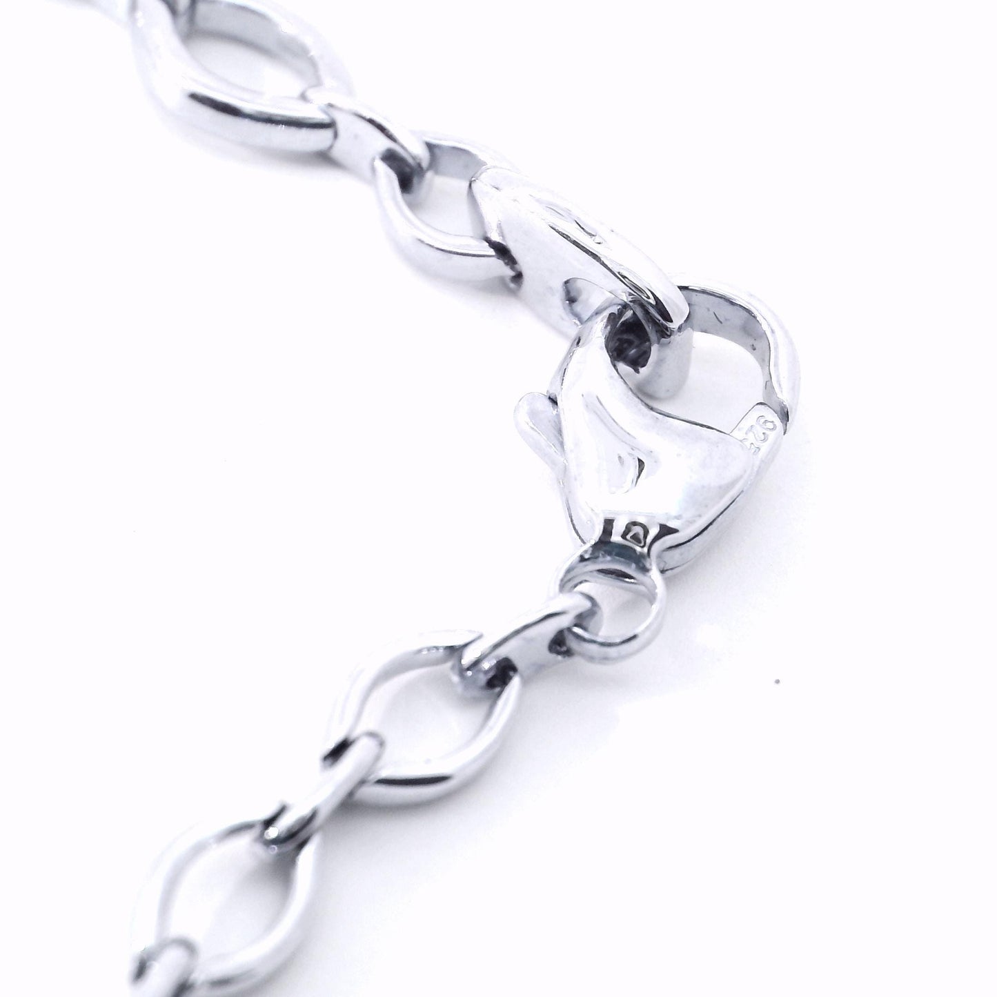 Pear Shape Lobster Lock Bracelet