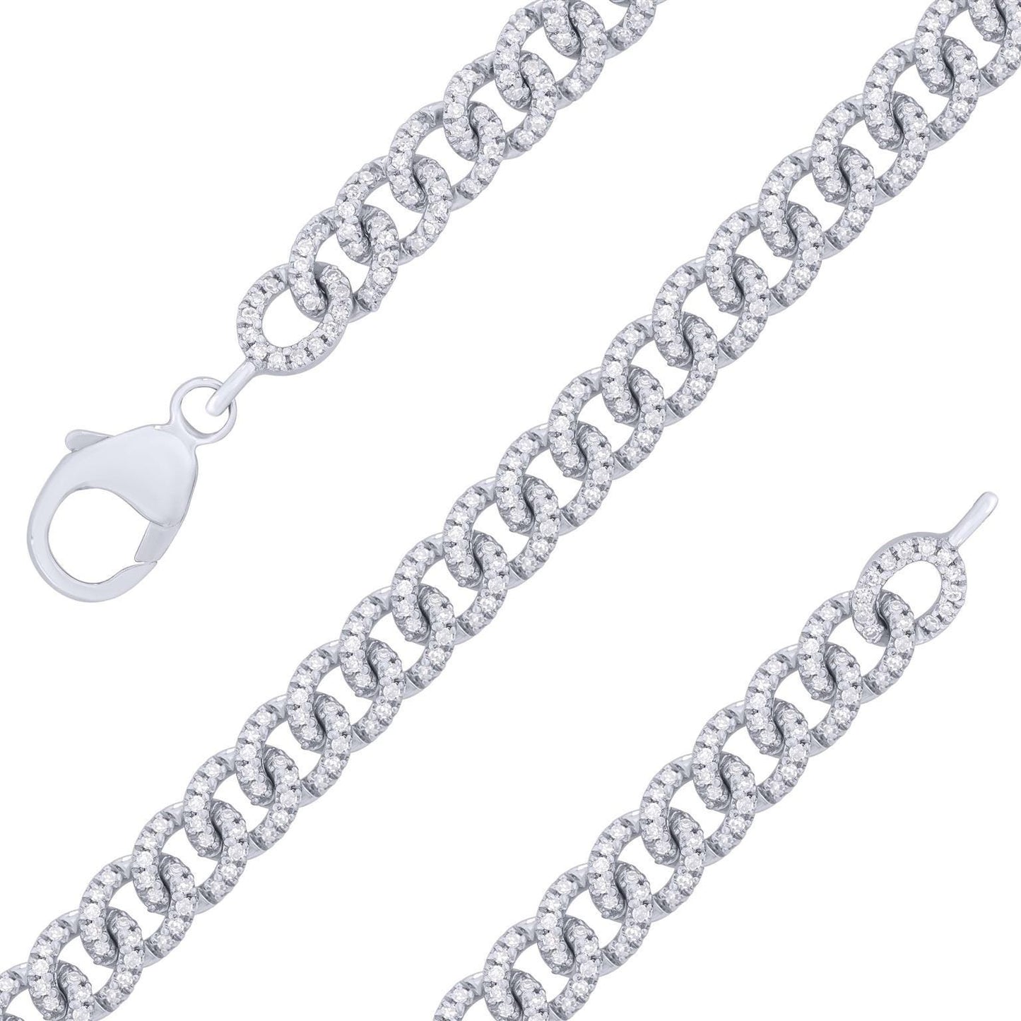 Unisex Cuban Diamond Bracelet