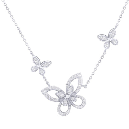 14K Butterfly Charm Necklace