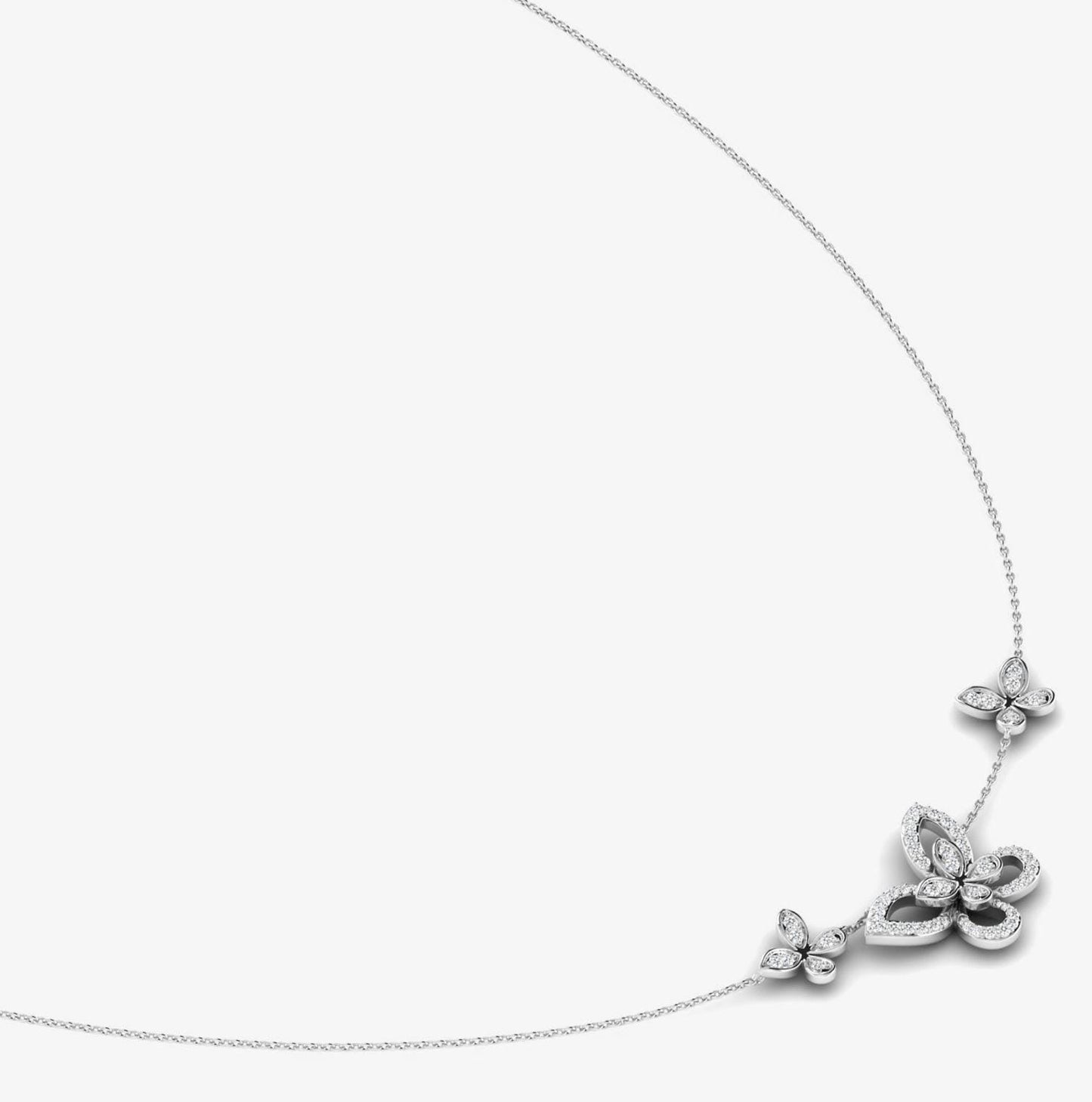 14K Butterfly Charm Necklace