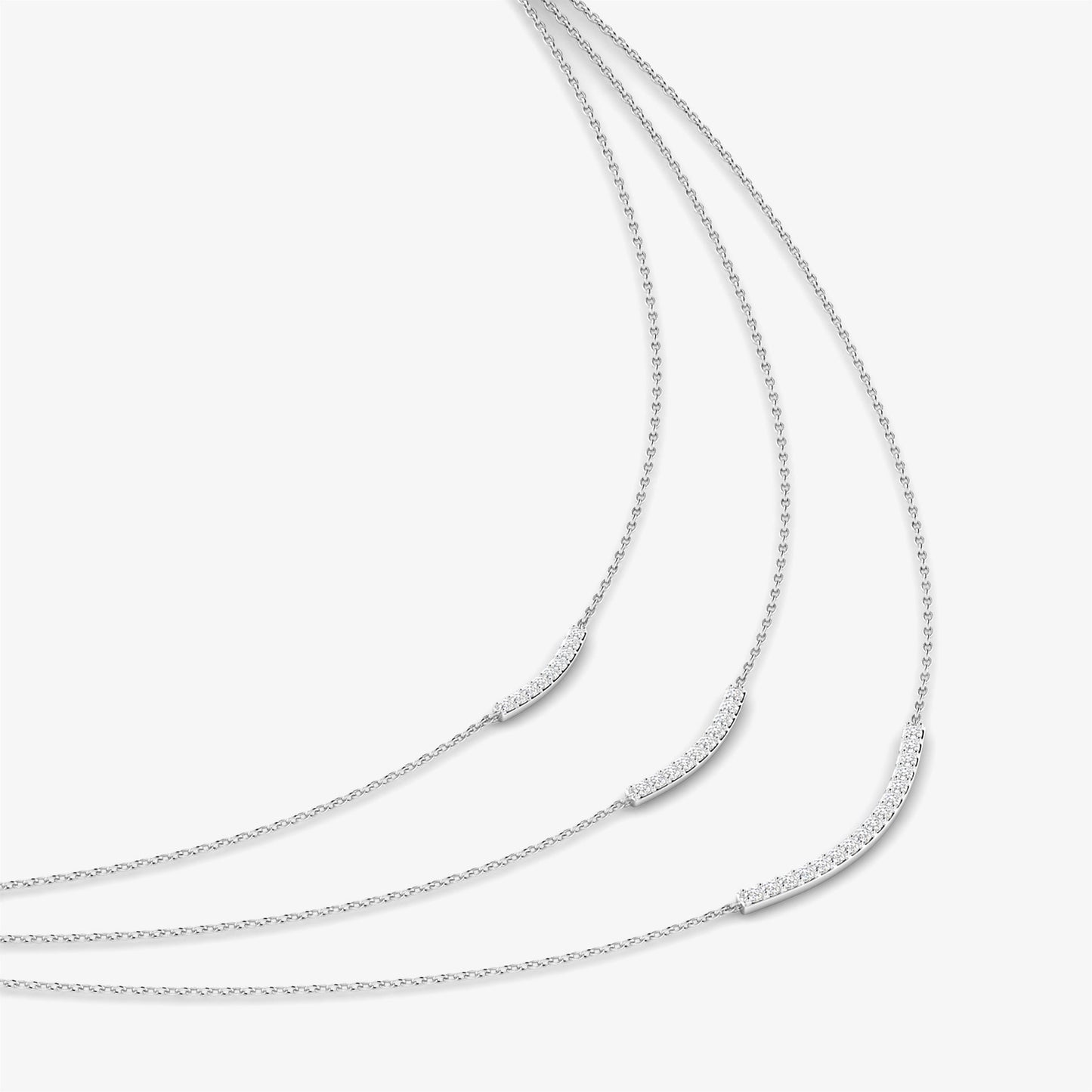 14K Trio Multi Strand Necklace