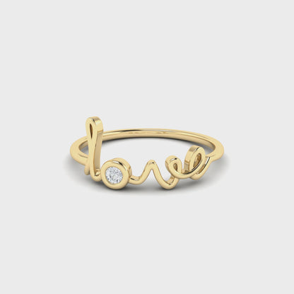 14K Love Script