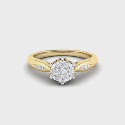 Diamond Cluter Wedding Ring