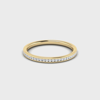 14K Solid Gold Diamond Natural Diamond Bands