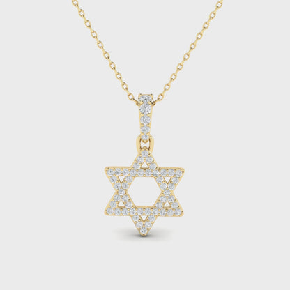 14K Star of David Necklace